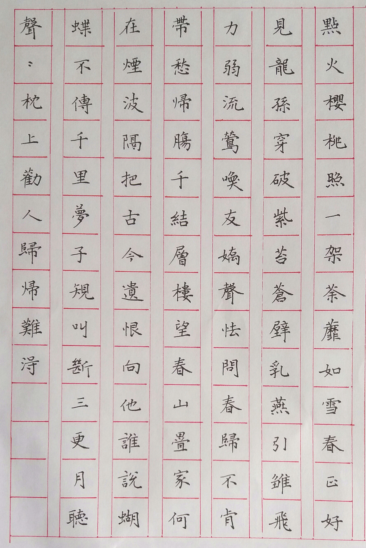 辛弃疾《满江红》钢笔字练习笔友钢笔书法习作欣赏